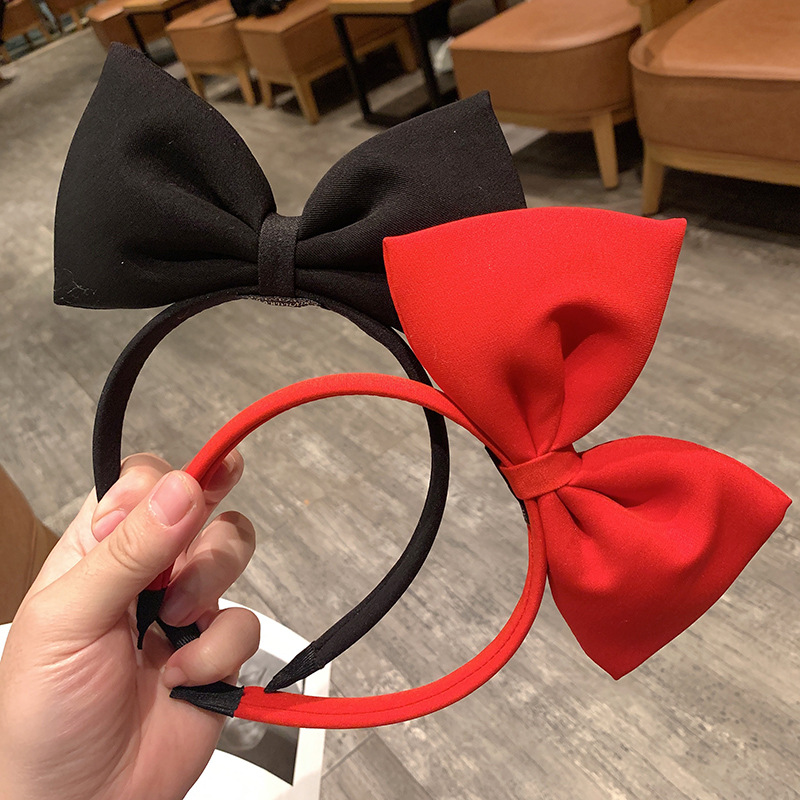 Cosplay Prop Bow - Ikat Kepala Pita Besar Merah Gadis