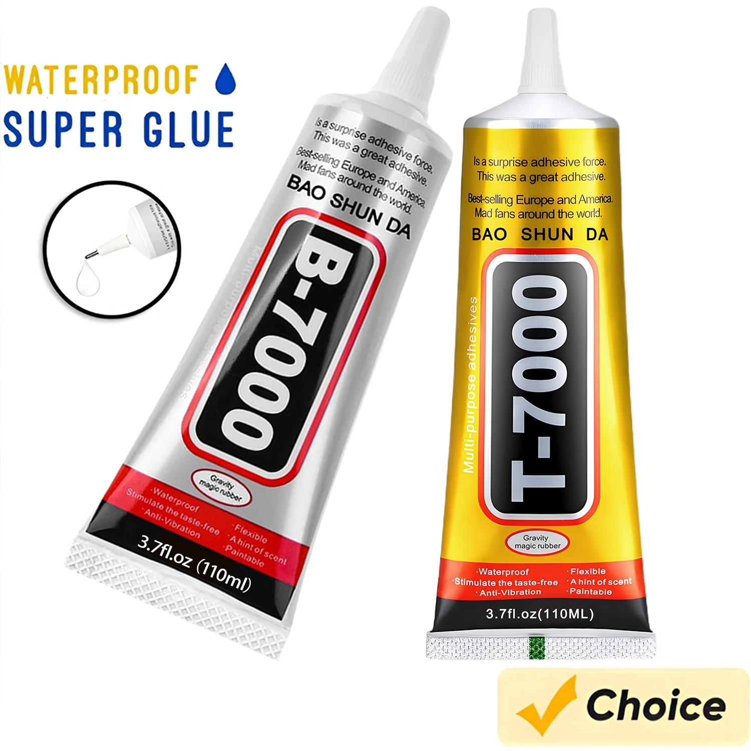 Contact Cement Glue - B-7000 Lem Kontak Transparan 15ml/50ml/110ml untuk
