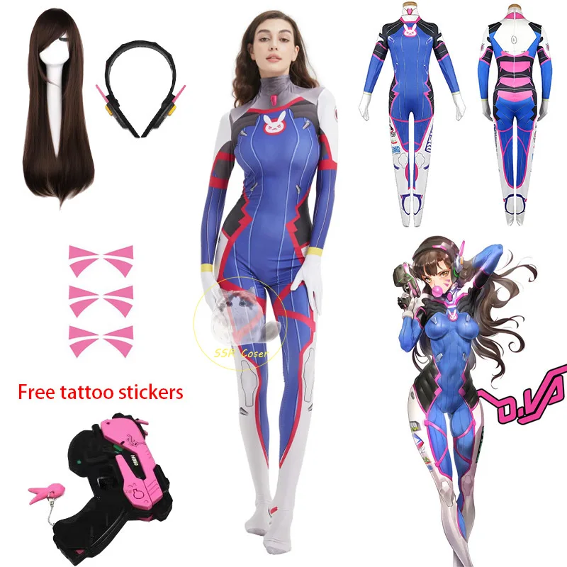 Dva Cosplay Prop - Dva kostum Cosplay Bodysuit Zenti permainan