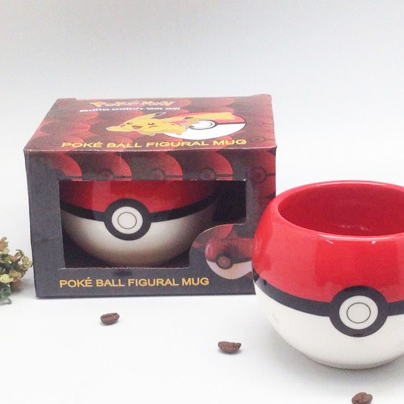 Pokeball Cosplay Prop - Mug Kopi Keramik Pokemon Poke Ball,
