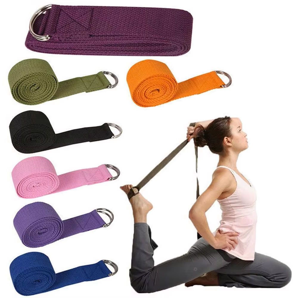 D Ring Strap - Tali Yoga Olahraga 180Cm Katun Tahan