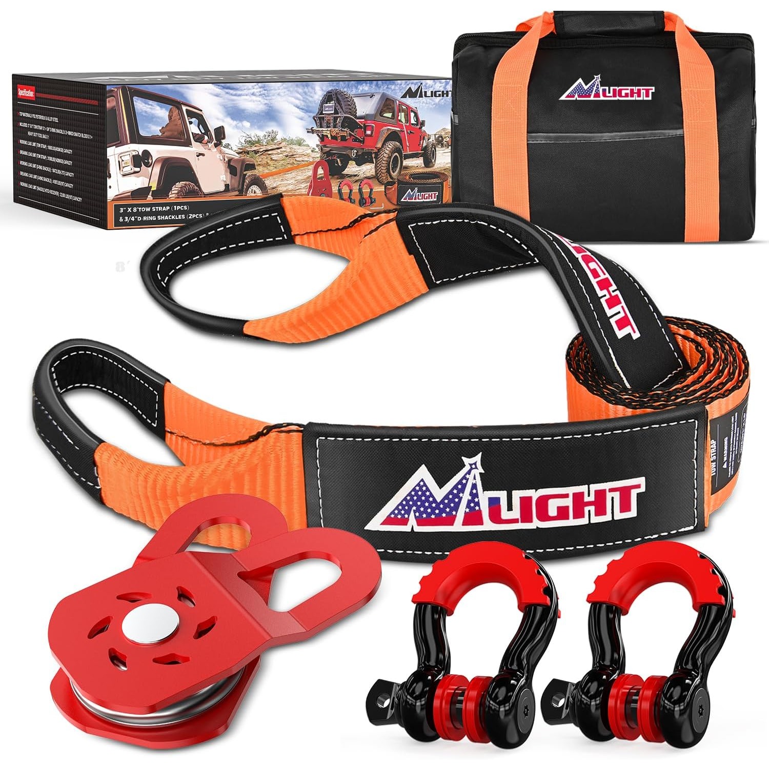 D Ring Strap - Perlengkapan Pemulihan Offroad Nilight 3