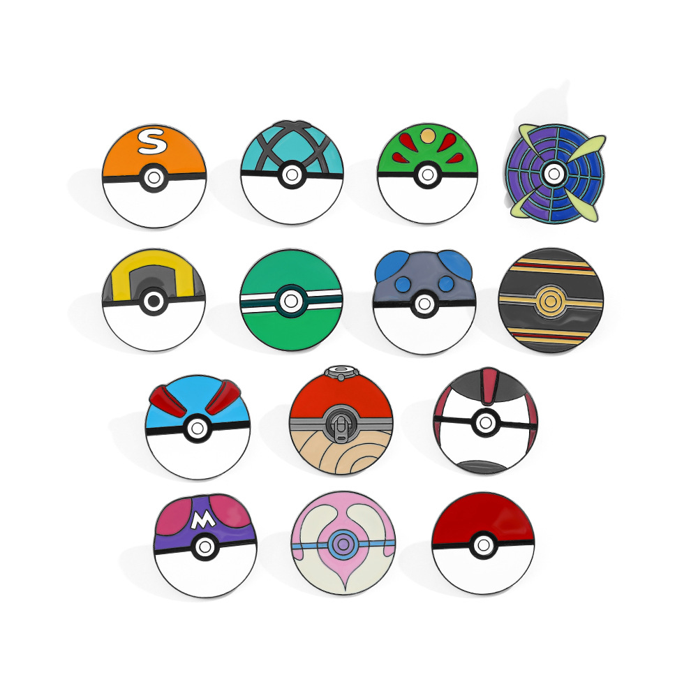 Pin Enamel Kartun Bola Anime B - Pokeball Cosplay Prop ulasan dan harga
