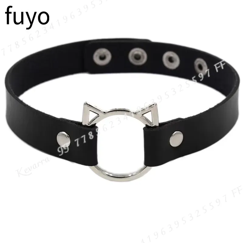 Kalung Choker Kulit Punk Seksi - Magnetic Clasp Cosplay ulasan dan harga