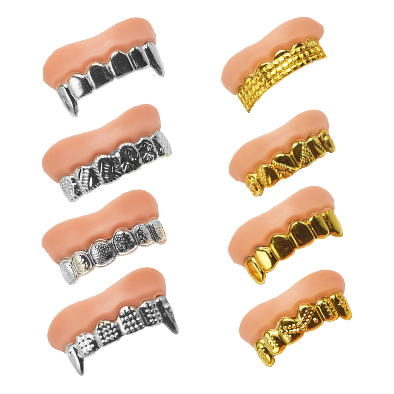 8Pcs Gigi Zombie Palsu Aksesor - Easy Cosplay Prop ulasan dan harga