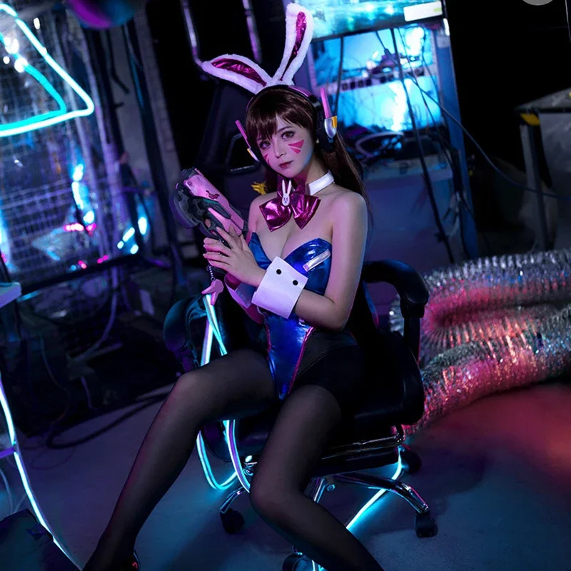 Overwatch DVA Bunny Jumpsuit K - Dva Cosplay Prop ulasan dan harga
