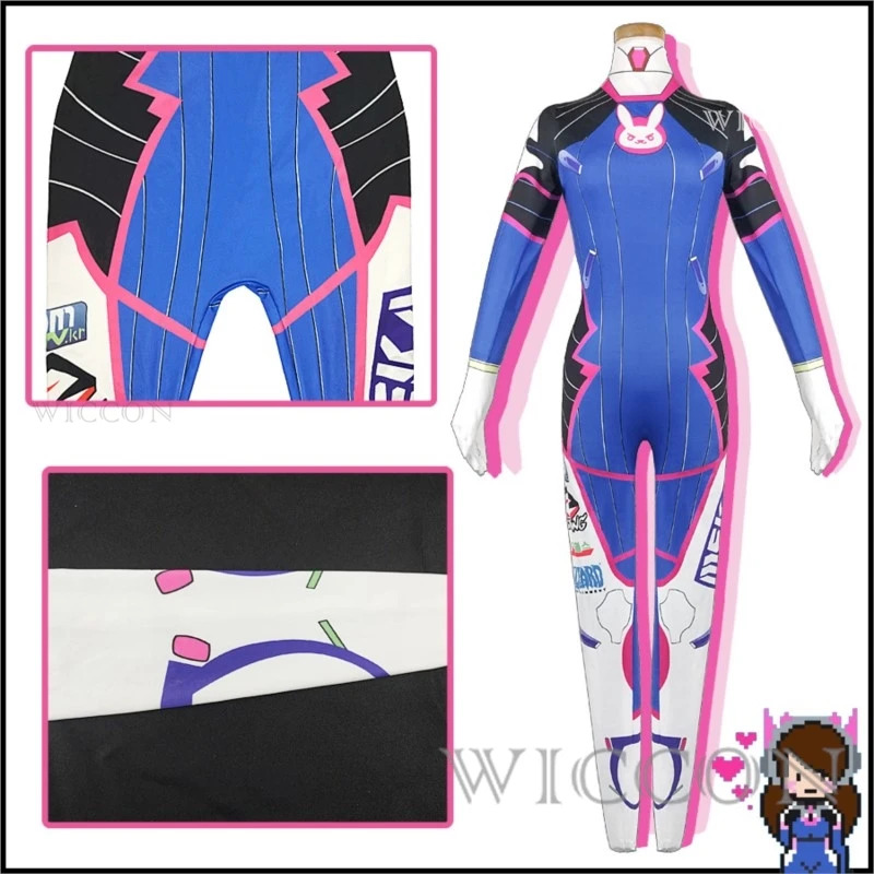 Kostum D.Va Anime Wanita 2025, - Dva Cosplay Prop ulasan dan harga