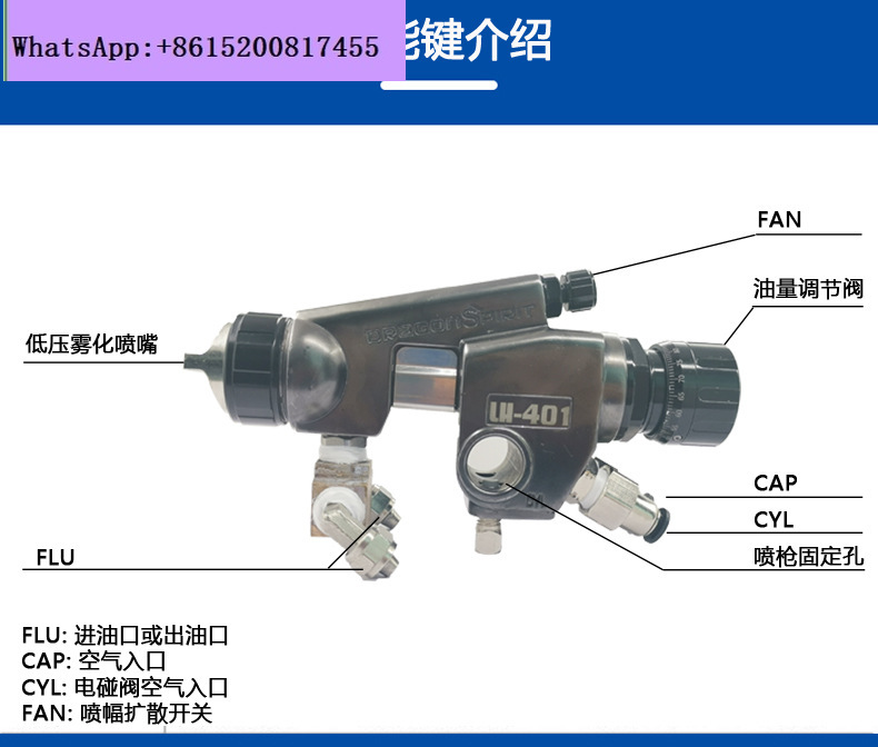 LH-401 Pistol Semprot Otomatis - Metallic Spray Paint ulasan dan harga